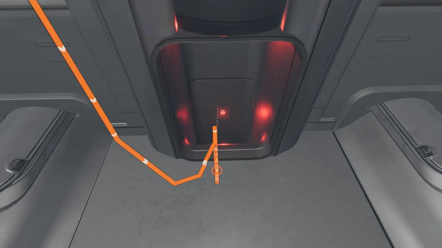 进入红灯竖井：3D 视图中的这一部分