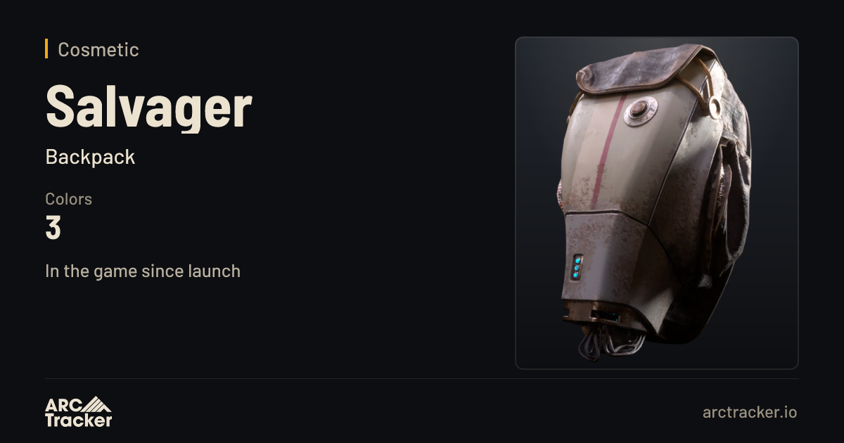 Salvager (Backpack) - ARC Raiders cosmetic | ARC Tracker