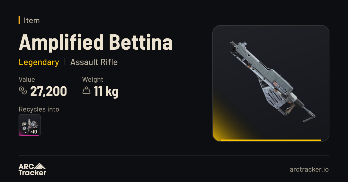 Amplified Bettina - ARC Raiders | ARC Tracker