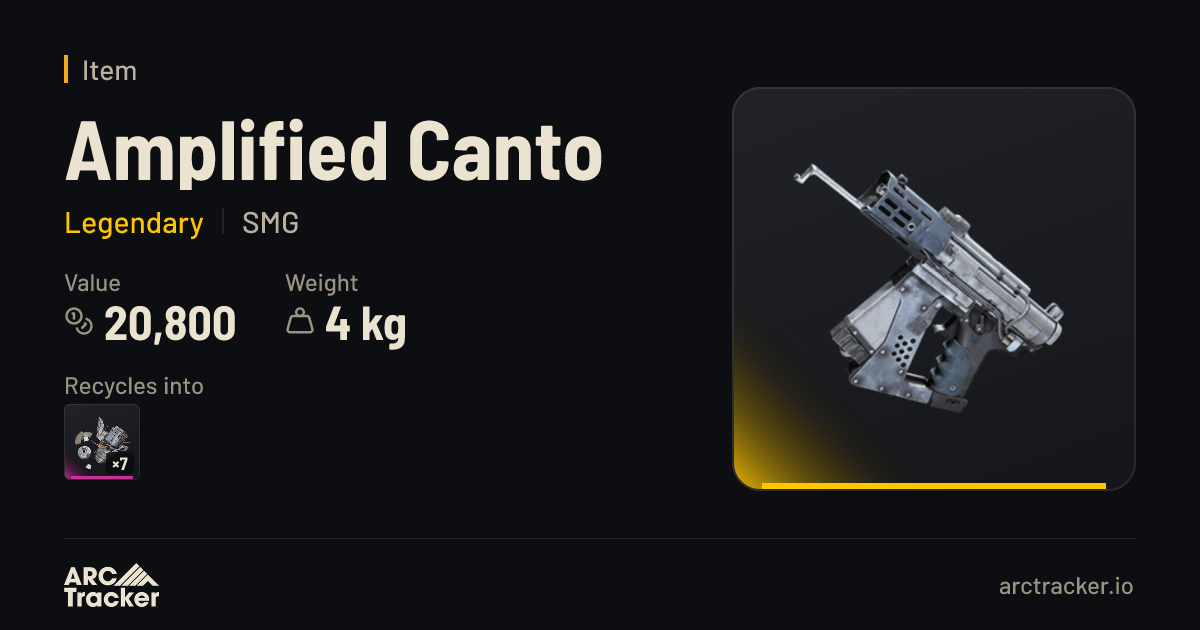 Amplified Canto - ARC Raiders | ARC Tracker