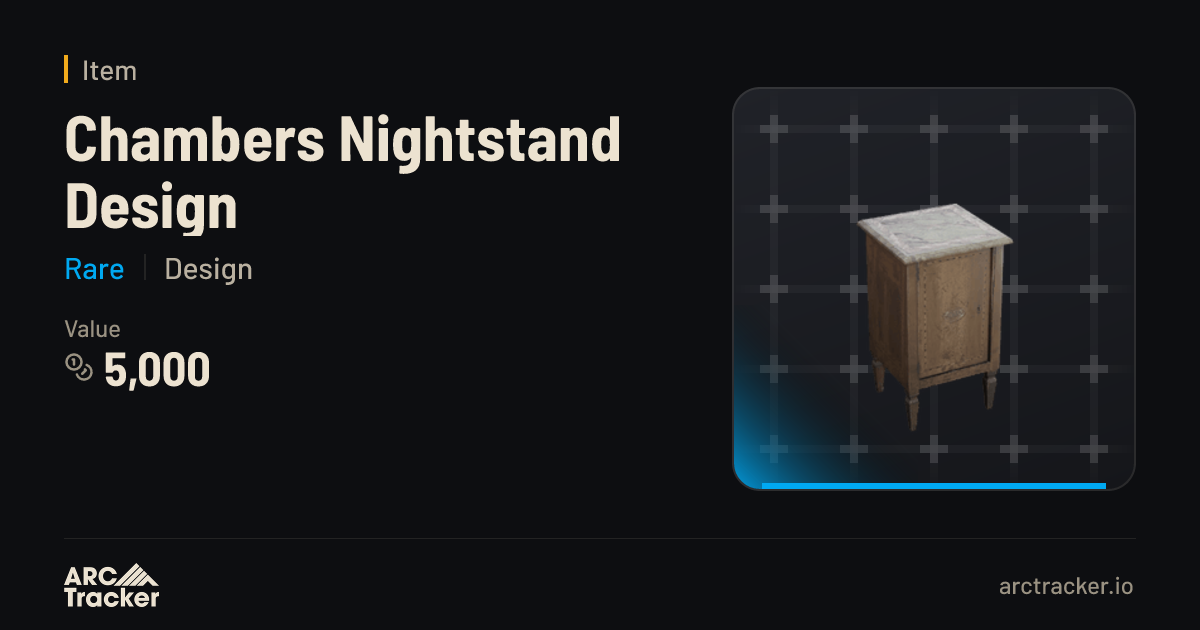 Chambers Nightstand Design - ARC Raiders | ARC Tracker
