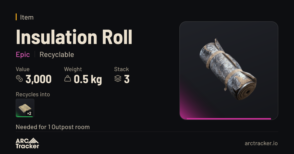 Insulation Roll - ARC Raiders | ARC Tracker