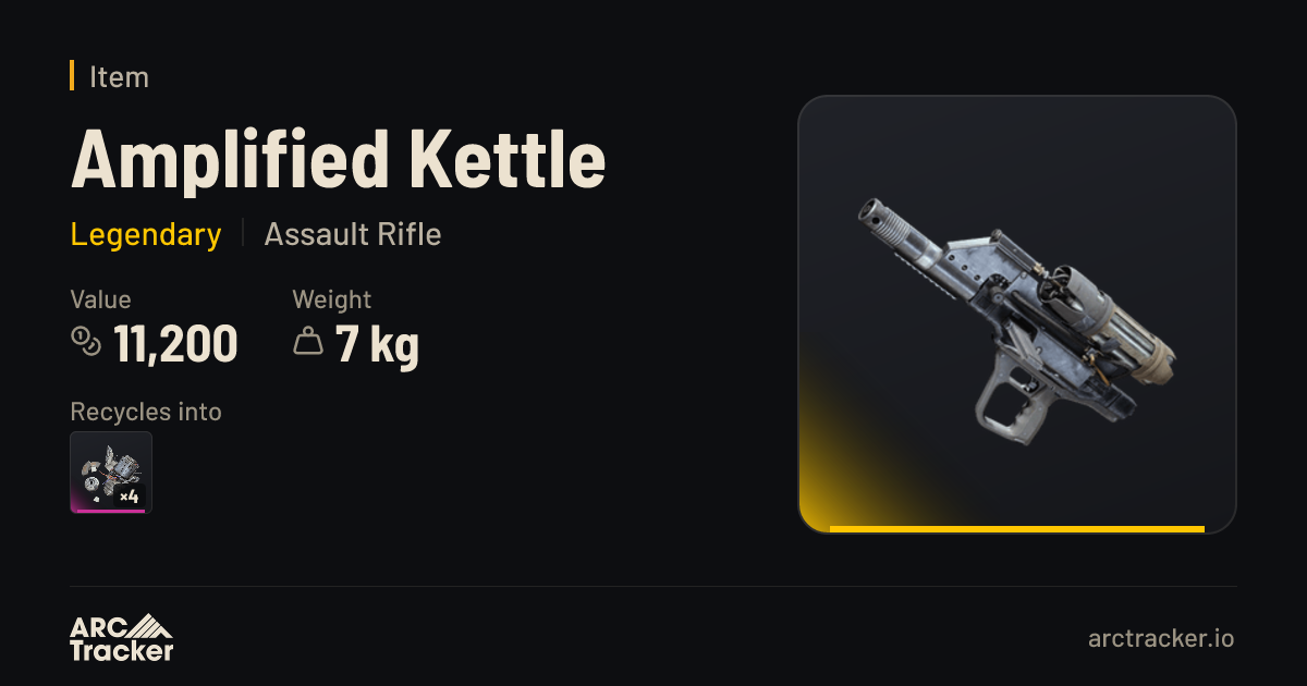 Amplified Kettle - ARC Raiders | ARC Tracker