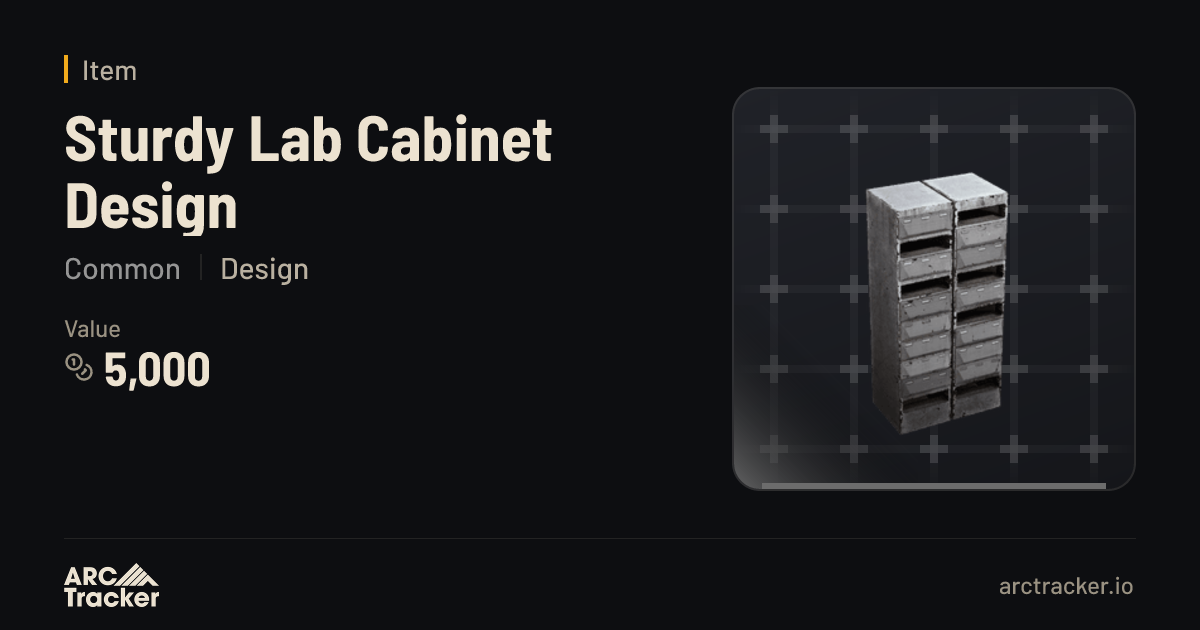 Sturdy Lab Cabinet Design - ARC Raiders | ARC Tracker