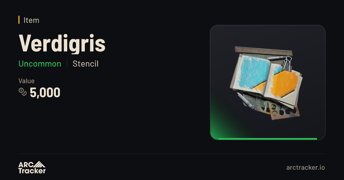 Verdigris - ARC Raiders | ARC Tracker