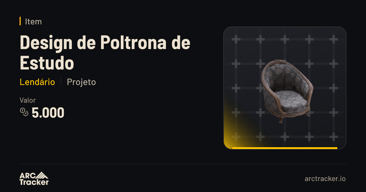 Design de Poltrona de Estudo - ARC Raiders | ARC Tracker