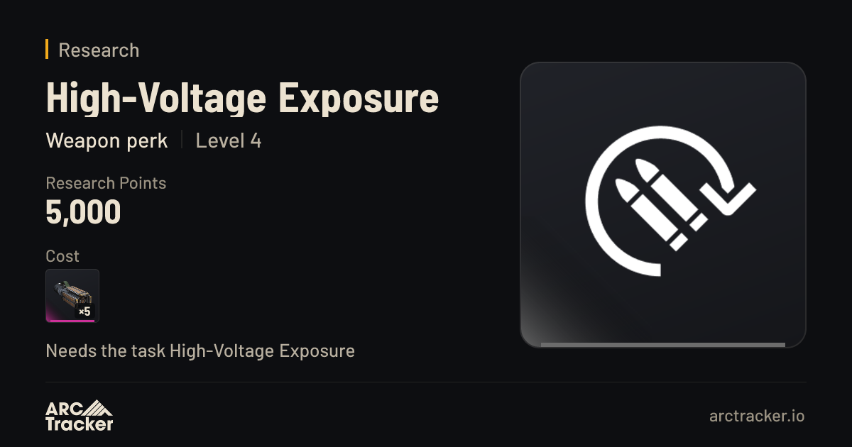 High-Voltage Exposure research in ARC Raiders | ARC Tracker
